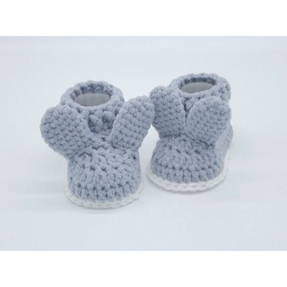 Handmade Crochet Bunny Baby Gift Set – Rattle, Bonnet, Booties & Diaper Cover - Picture 5 of 7